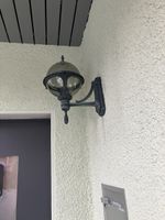 Aussenwandlampe, Aluguss und Plexiglas