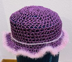 Sommerlicher, Sonnenhut, lila-pink, neuwertig