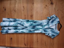 Sommerliches Maxikleid mit Palmenmuster, Grösse M