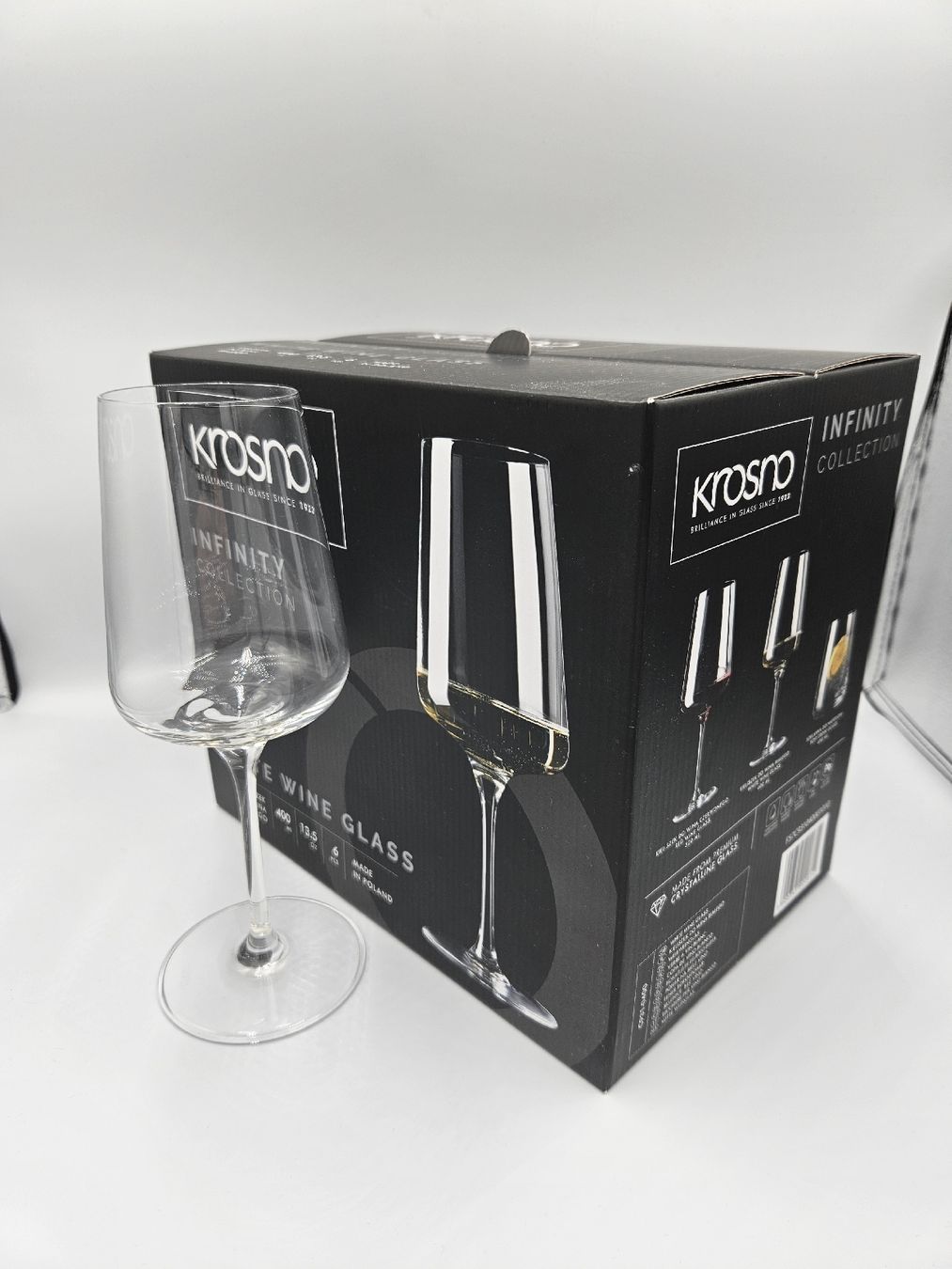 Bicchieri: Krosno Infinity Weissweinglas 6er Set neu – Nuovo (secondo la descrizione) da Buchs ZH venduto da rit_s6kv 4