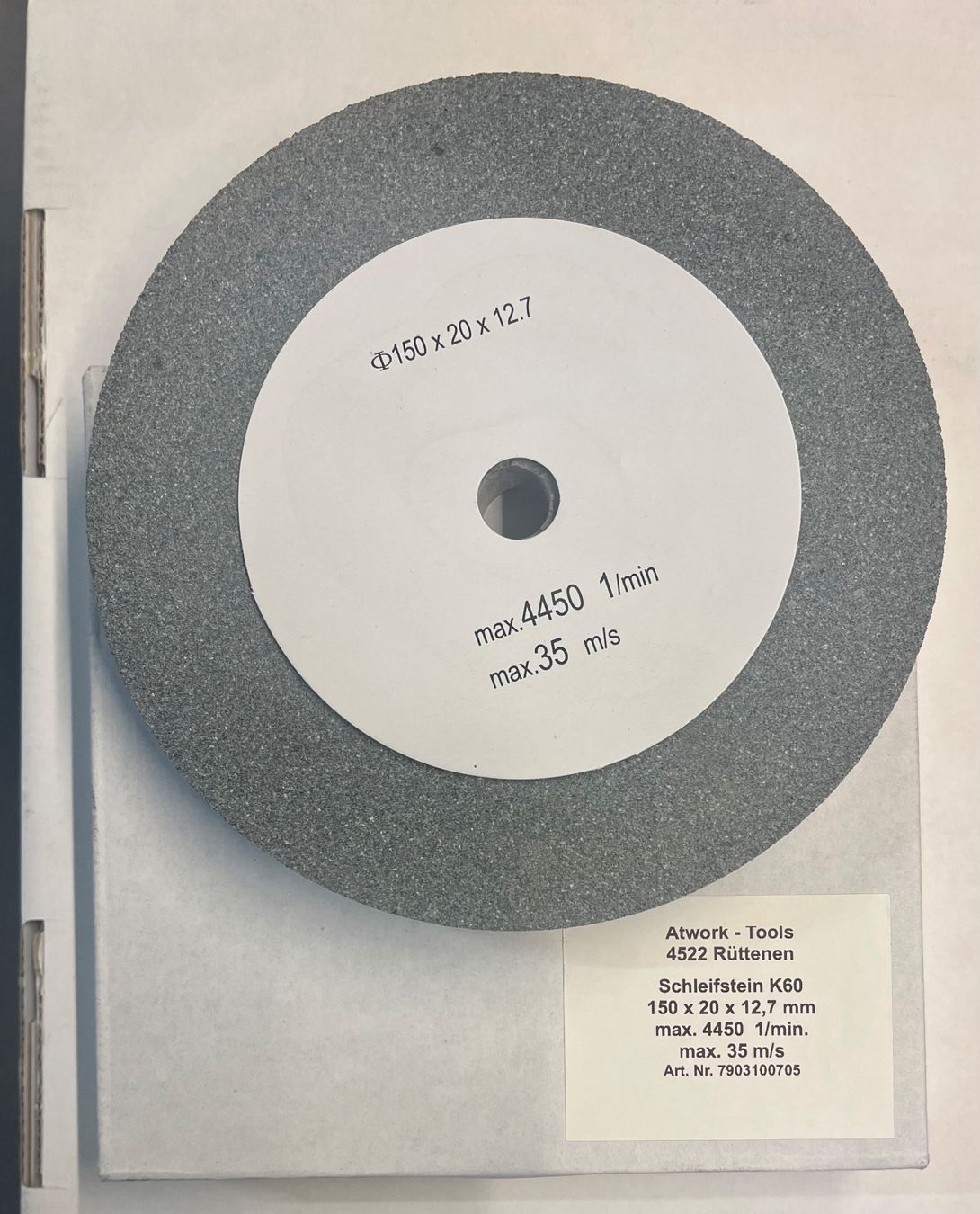 Altro per industria metallurgica: Corund Schleifscheibe 150 x 20 mm / Körnung K60 – Nuovo e nell'imballaggio originale da Rüttenen venduto da atwork-tools 1