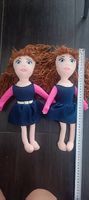 2 Puppen Prinzessin Sturmfrisur