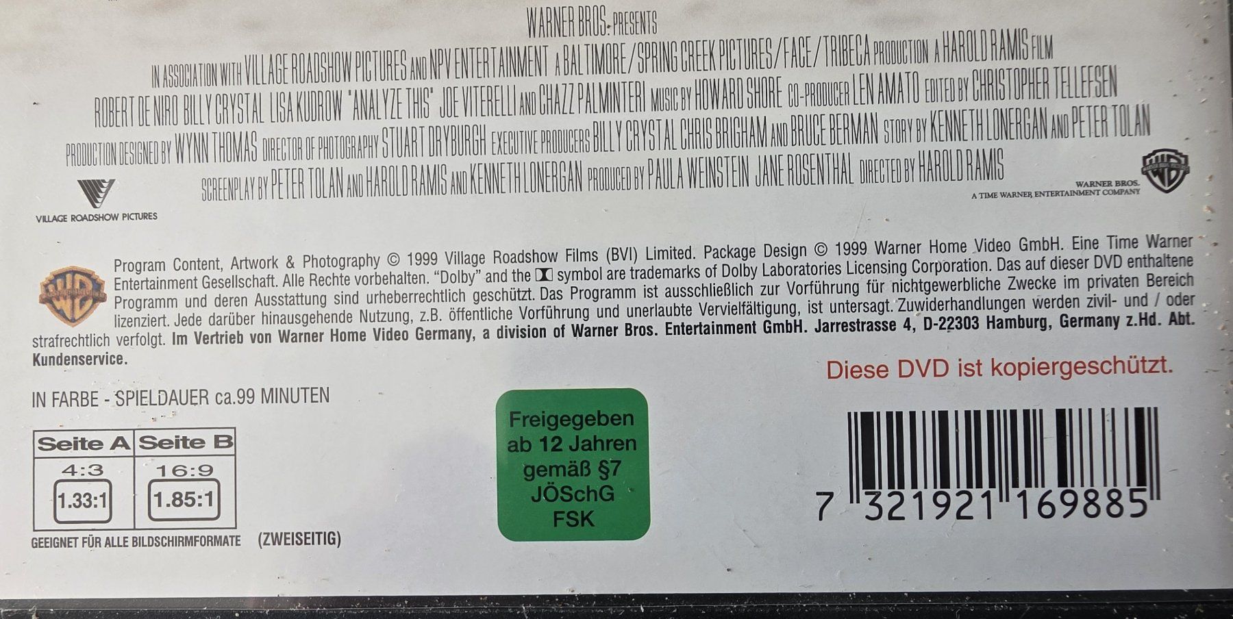 Tutti i DVDs: DVD Reine Nervensache - Robert De Niro – Usato da Oetwil am See venduto da fineli2 1