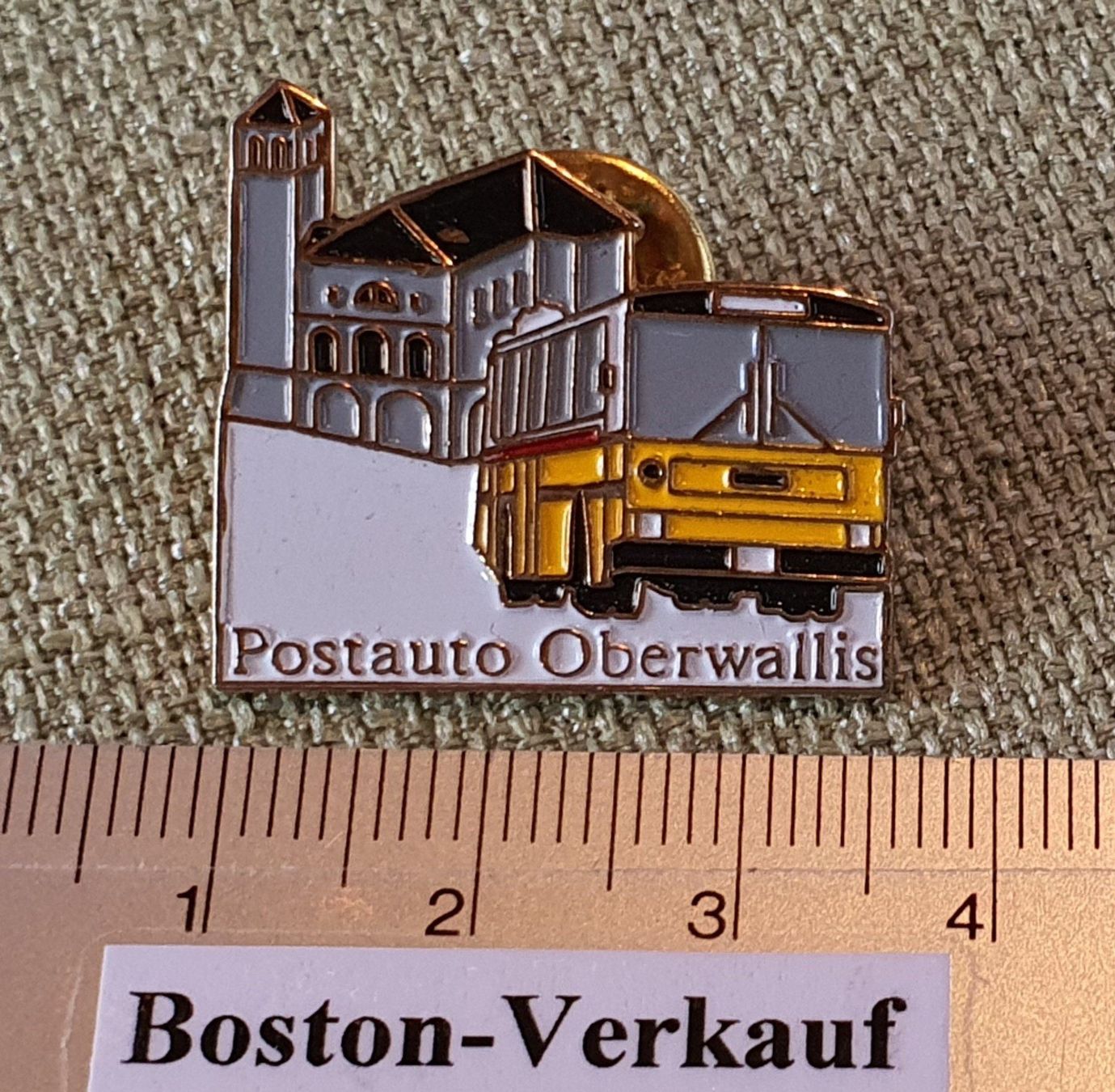 Placchette & Badge: A368 - Pin PTT Post Postauto Postbus Bus Oberwallis – Usato da Reinach BL venduto da Boston-Verkauf 1