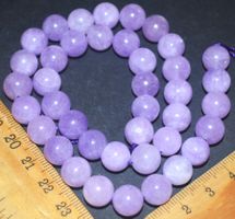 Stein Perlen Strang B-1214 – Lavendel Quarz Angelit 10mm 40