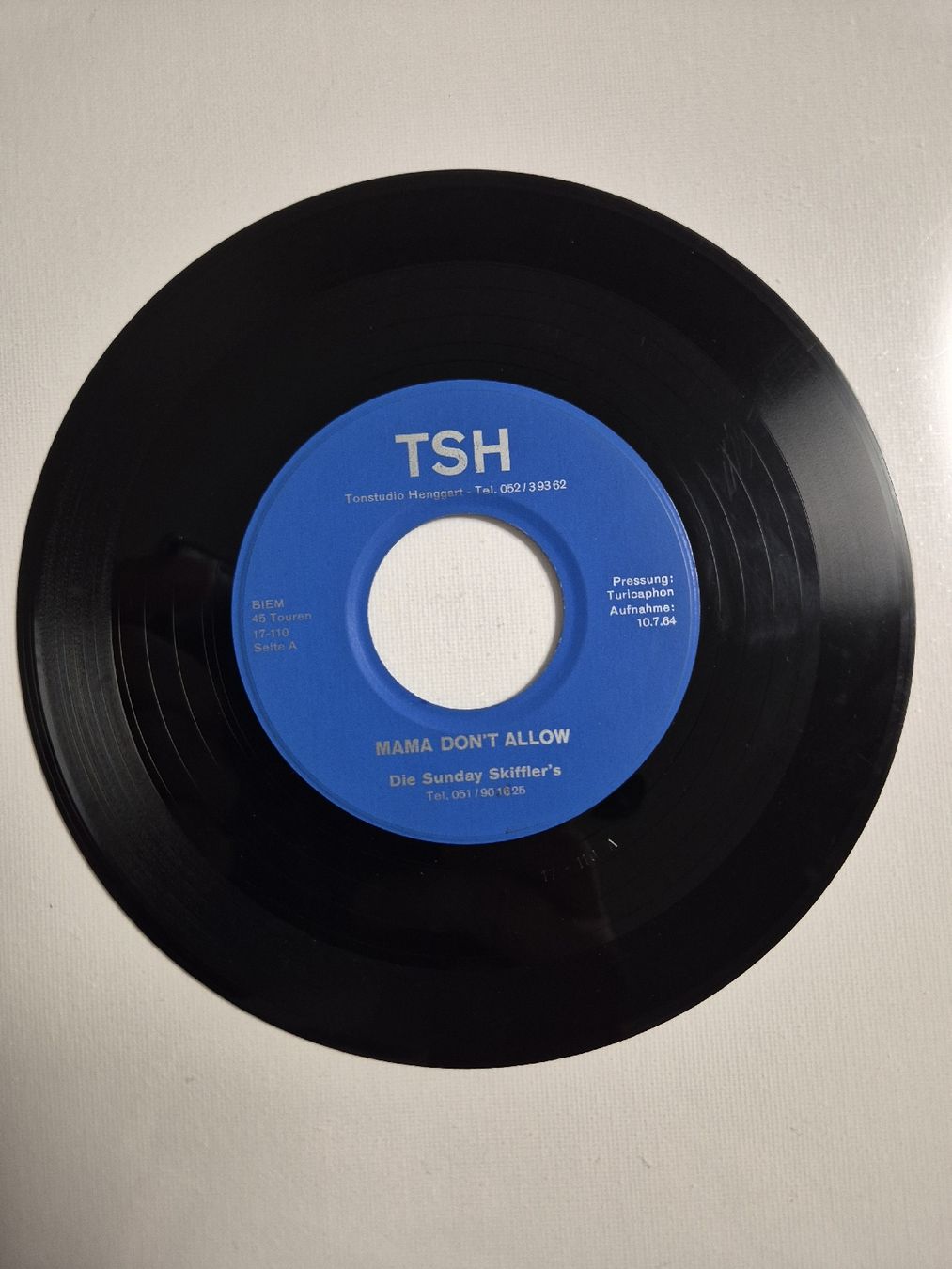 Schallplatten: Sunday Skifflers  - Mama don't allow ...Single 7 , CH – Neu (gemäss Beschreibung) aus Uster von newwave0 2