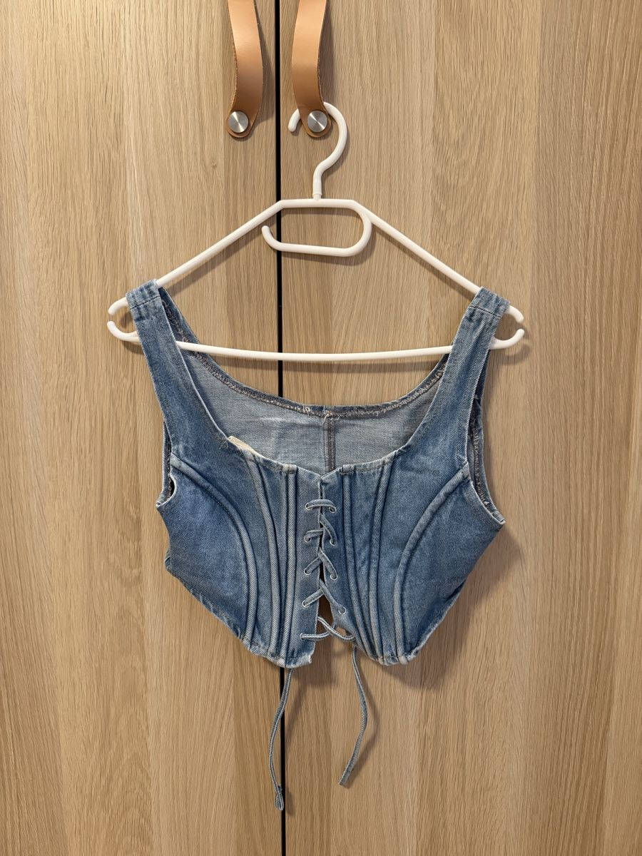 Top: Trendyol Denim Corset Top - Size 34 – Nuovo (secondo la descrizione) da Horgen venduto da Elizhadz