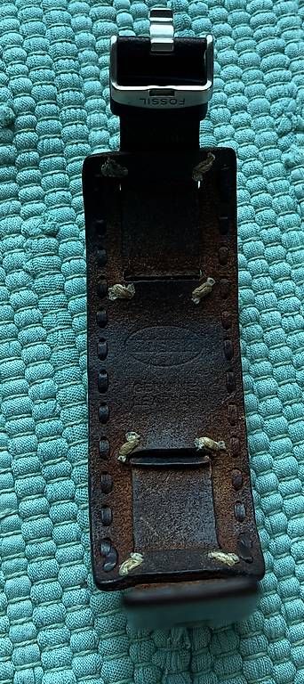 Uhren: Fossil Armbanduhr mit Lederband – Gebraucht aus Trübbach von svengroove 1