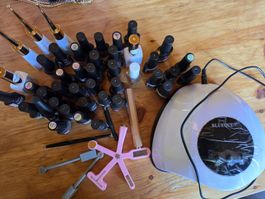 Nail Gel Set mit Lampe und Zubehör 