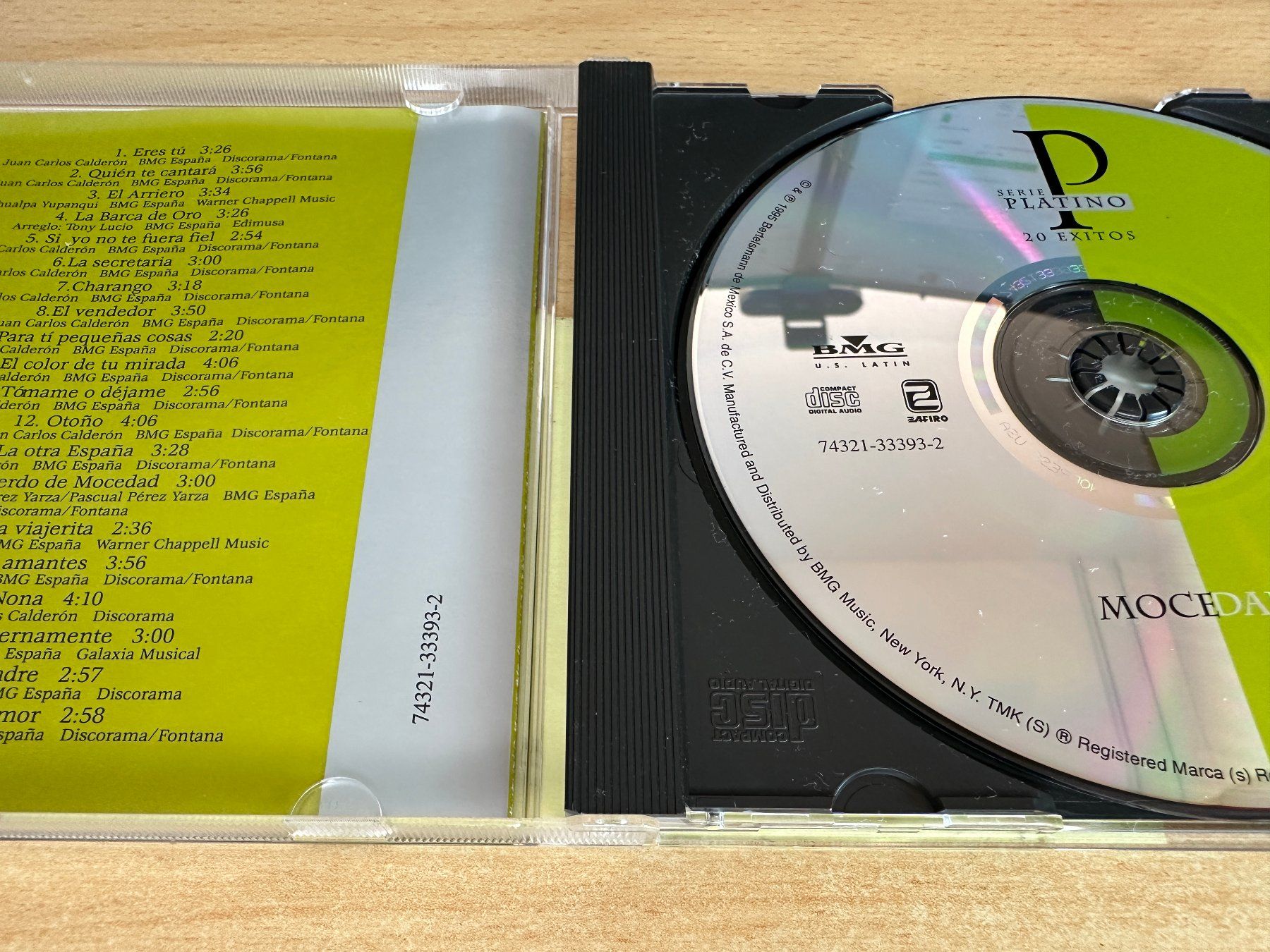 CDs: Mocedades – Serie Platino: 20 Exitos – Gebraucht aus Rikon im Tösstal von Alpenmutz 2