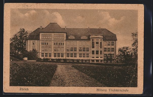Cartoline postali: AK Zürich, Höhere Töchterschule – Usato da Berlin venduto da bartko-reher