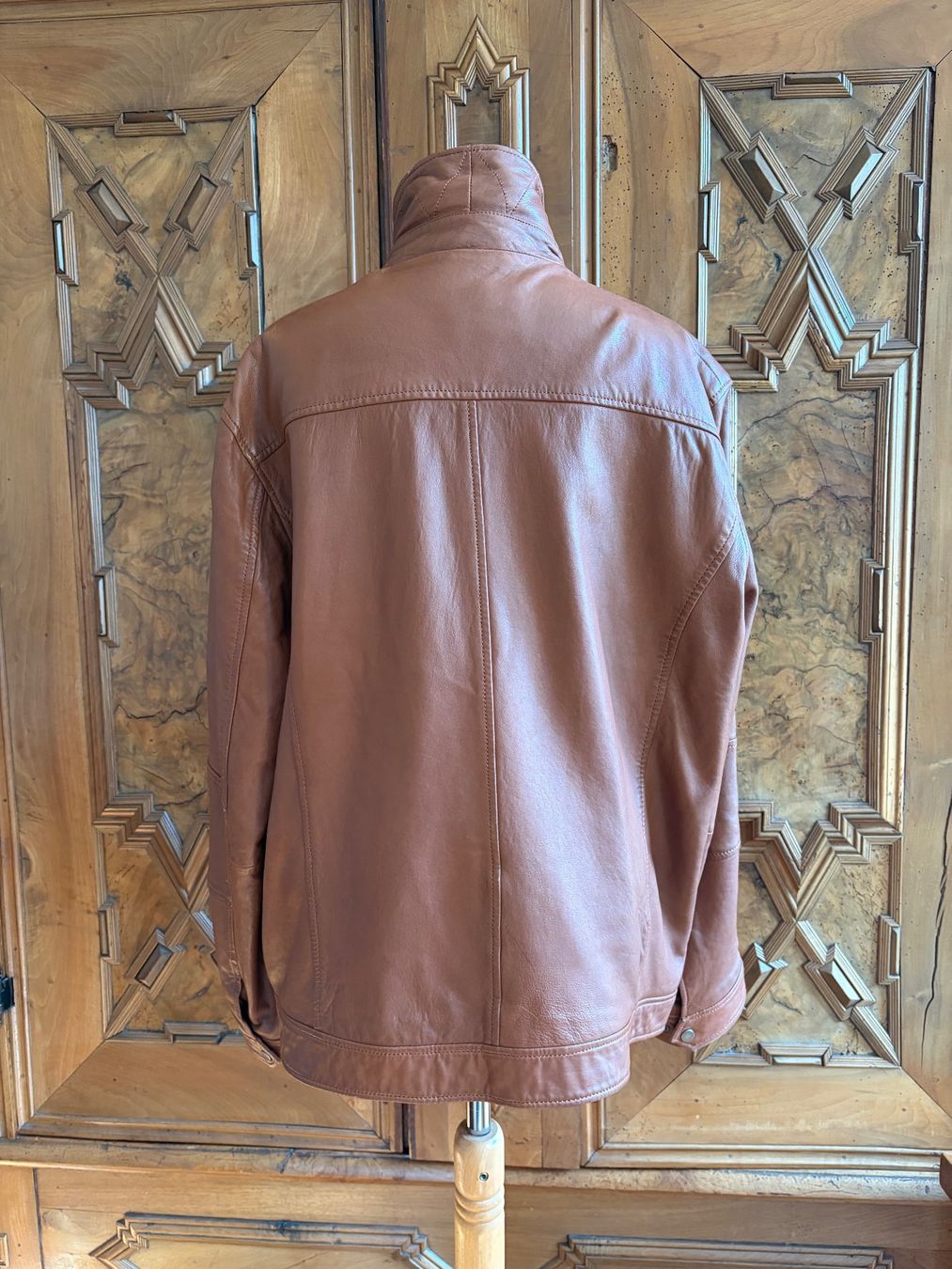 Giacche: ROSS & COLL  Leder Oversize Jacke Größe 58 Farbe: Cognac – Usato da Interlaken venduto da Bona55 6