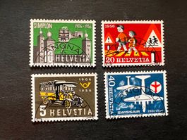 1956 Erstag-Stempel Satz Mi. 324-327 perfekt (2173)
