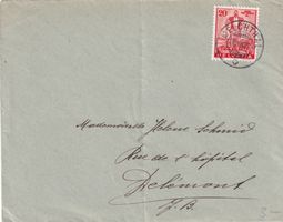 Einzelfrankatur W3 auf Brief von Melchtal 28.XII.36