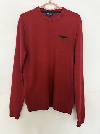 Woolrich Pullover Grösse L in bordeauxrot
