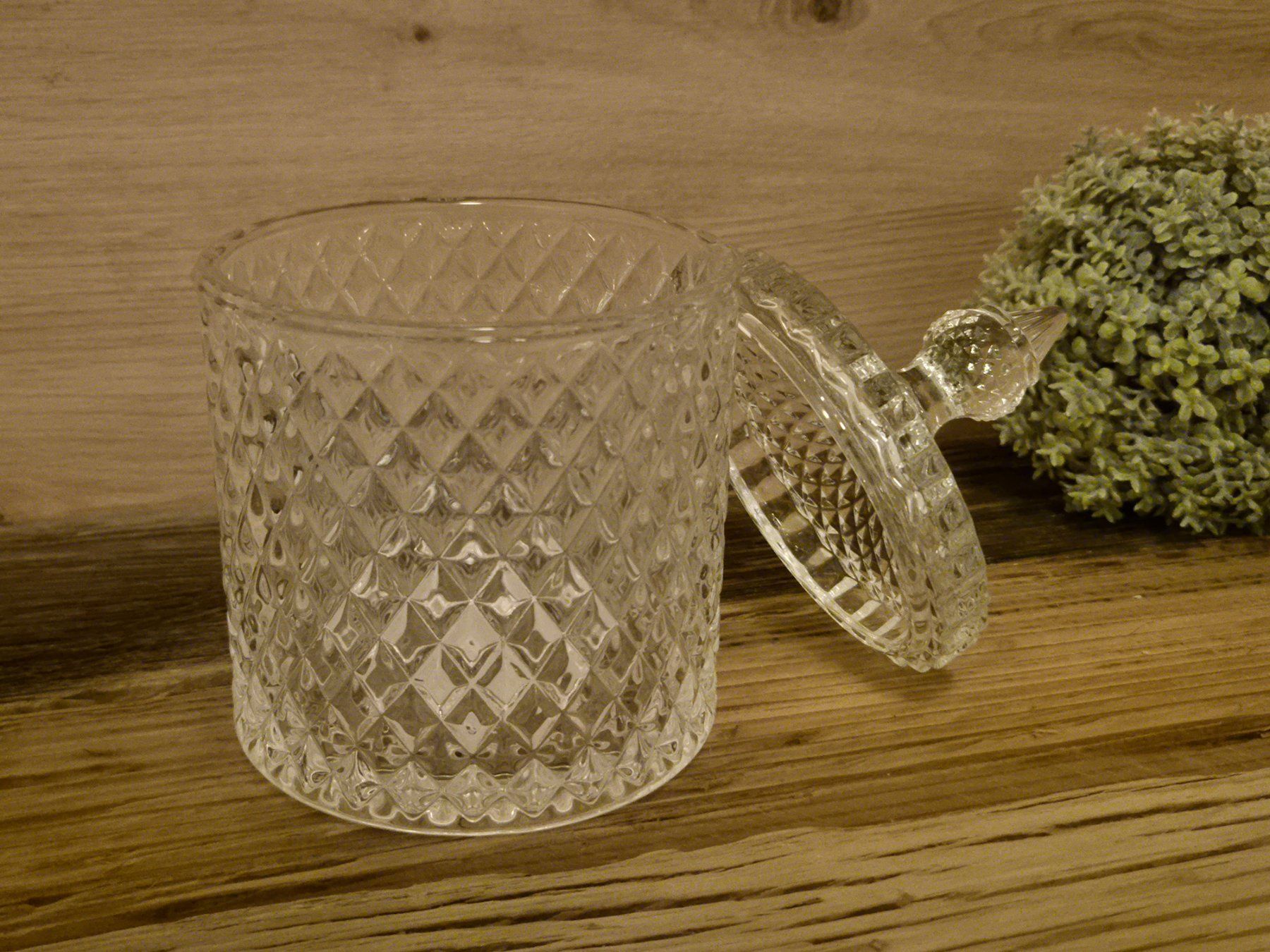 Zuccheriere: Zuckerdose Schmuckdose Glas,  J-Line, neu – Nuovo e nell'imballaggio originale da gränichen venduto da Bijou5722 1