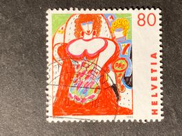 Schweiz 1993 Kunst Frauen 80 Vollstempel BRENT 27.10.93