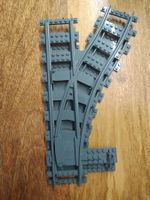 Lego Weiche Gleise (rechts abbiegend) 2Stk. ohne Regler