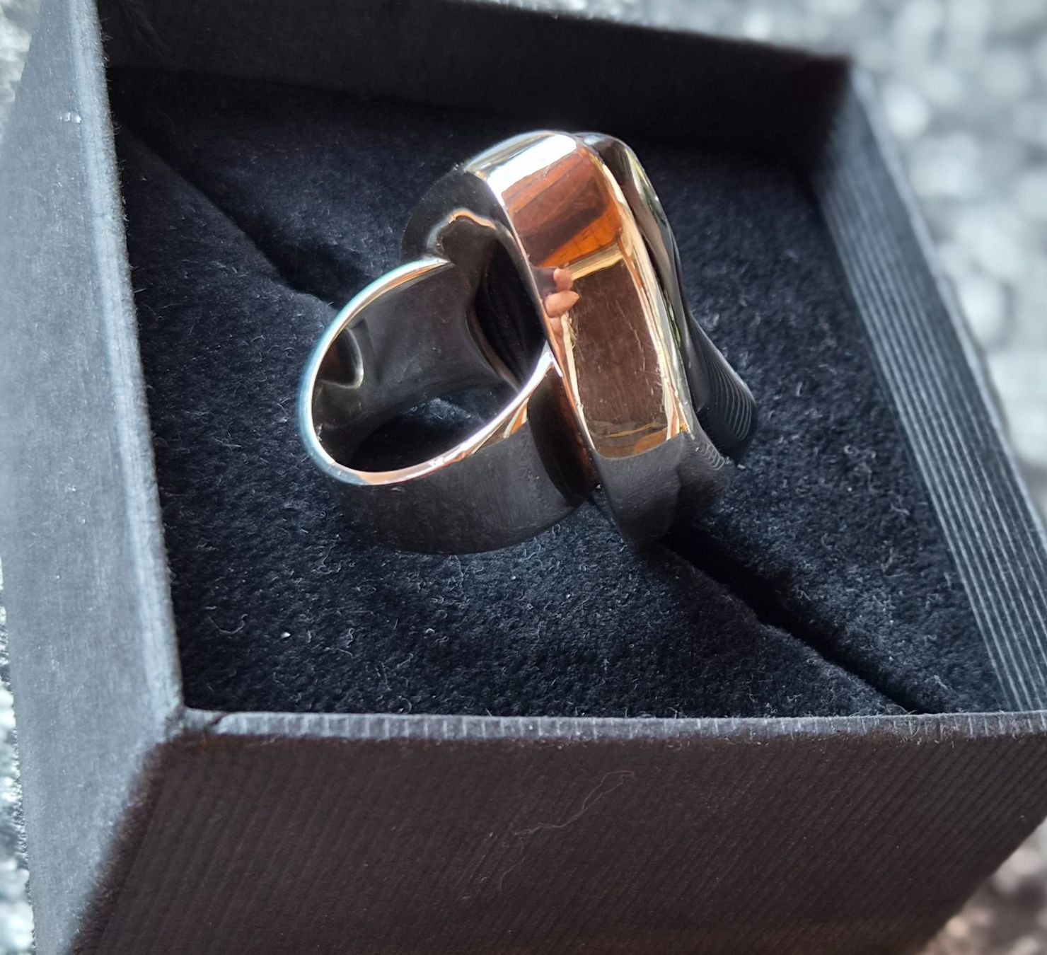 Anelli: Fingerring silber mit natürlicher Achatdruse – Usato da Gams venduto da kat_lg5l 8