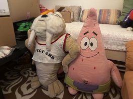 Plüschtier Wal lifeguard Plüschfigur Patrick Star Spongebob