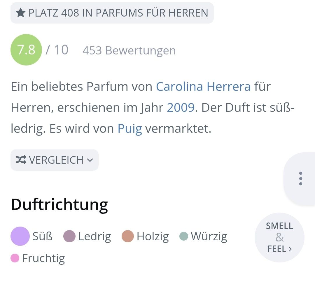 Carolina Herrera Profumi & Eau de Toilette: 5 ml CH MEN CAROLINA HERRERA ABFÜLLUNG – Nuovo (secondo la descrizione) da St. Gallen venduto da CaliSunshine 3