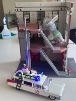Playmobil Ghostbusters Hauptquartier mit Ecto-1 Auto!