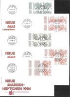 5 FDC Serie 594H9-599Hx aus Markenheft ET Bern 1.2.1984