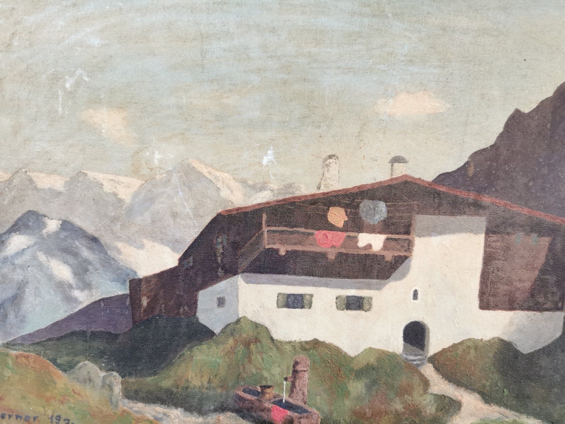 Gemälde: WERNER HUILE SUR PANNEAU SIGNÉE ET DATÉE 1970 – Gebraucht aus Genève von Qanil77 1