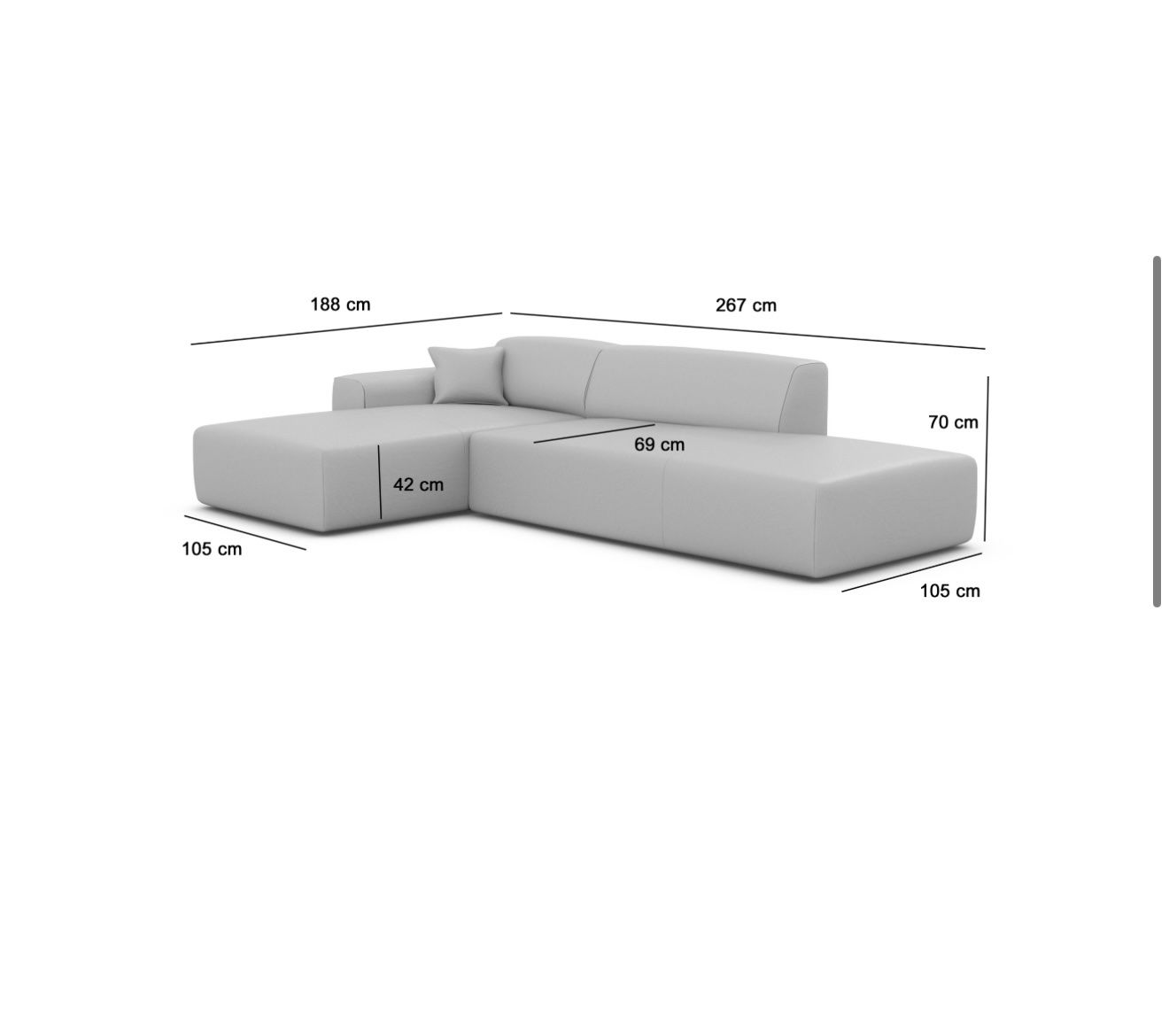 Sofas: Gemütliches Ecksofa, Grau, Cord! – Gebraucht aus Suhr von axsps 2