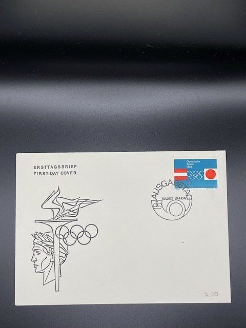 Alle Briefmarken: Ersttagsbrief FIRST DAY COVER Vaduz 15.04.64 – Gebraucht aus Herisau von ErWi9100