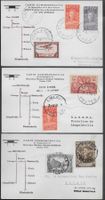 1936 1. Flugetappen Belege Belgisch-Congo attraktiv ab 1.-