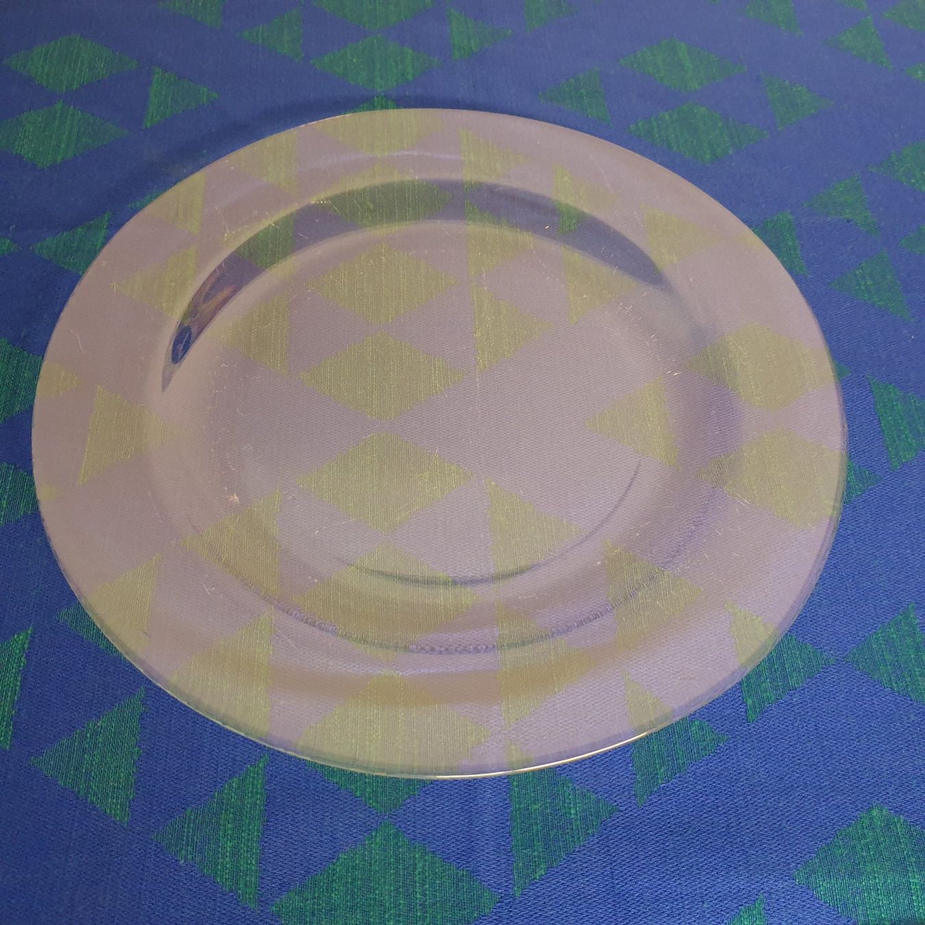 Teller: Glasteller / Dekoteller 30cm Durchmesser – Gebraucht aus Malters von burzi