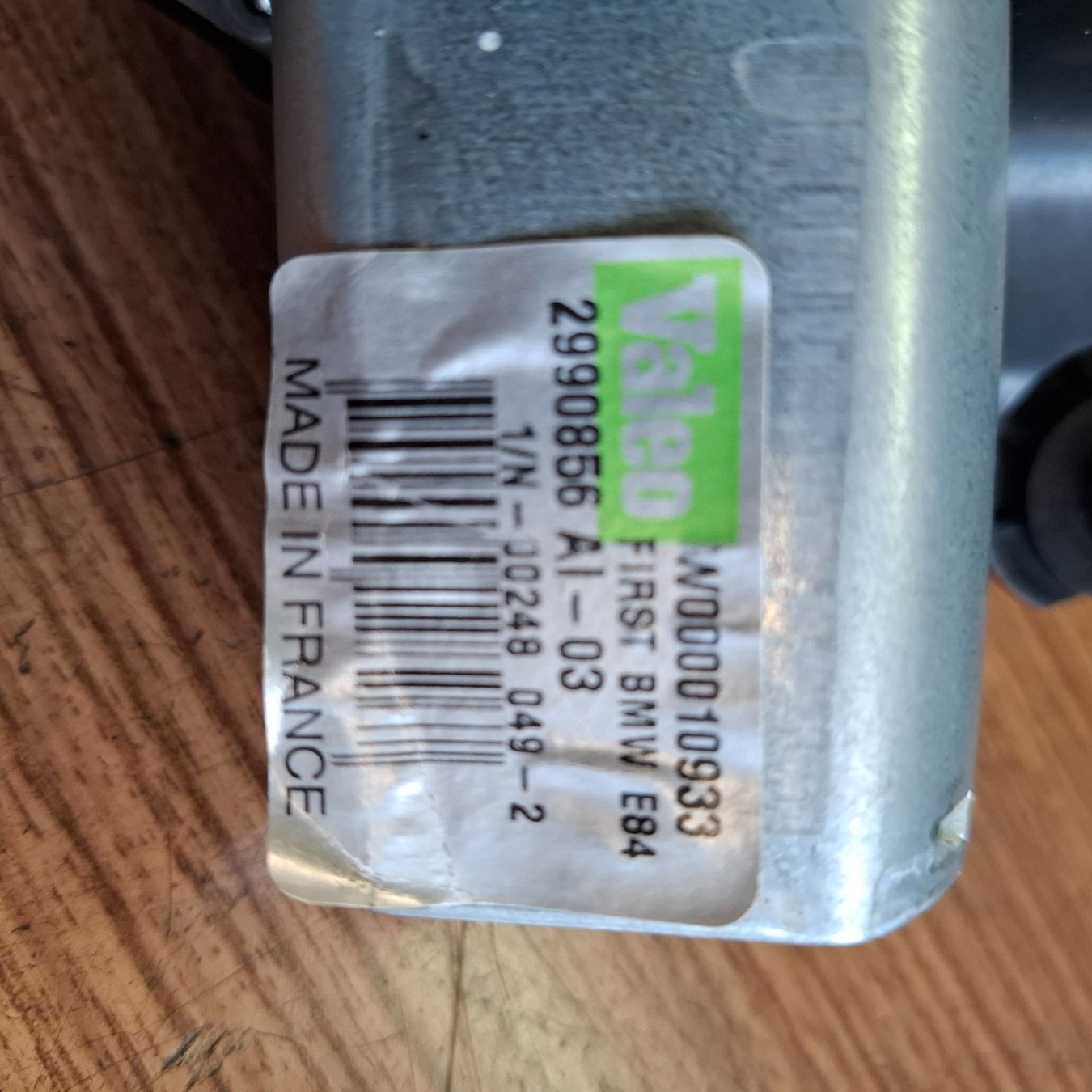 BMW Accessori per altri veicoli: Valeo BMW E84 Scheibenwischermotor hinten – Usato da Adligenswil venduto da Exnovo 1