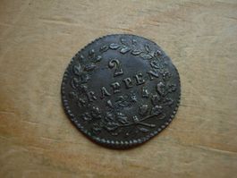 (W5) Schwyz 2 Rappen 1844