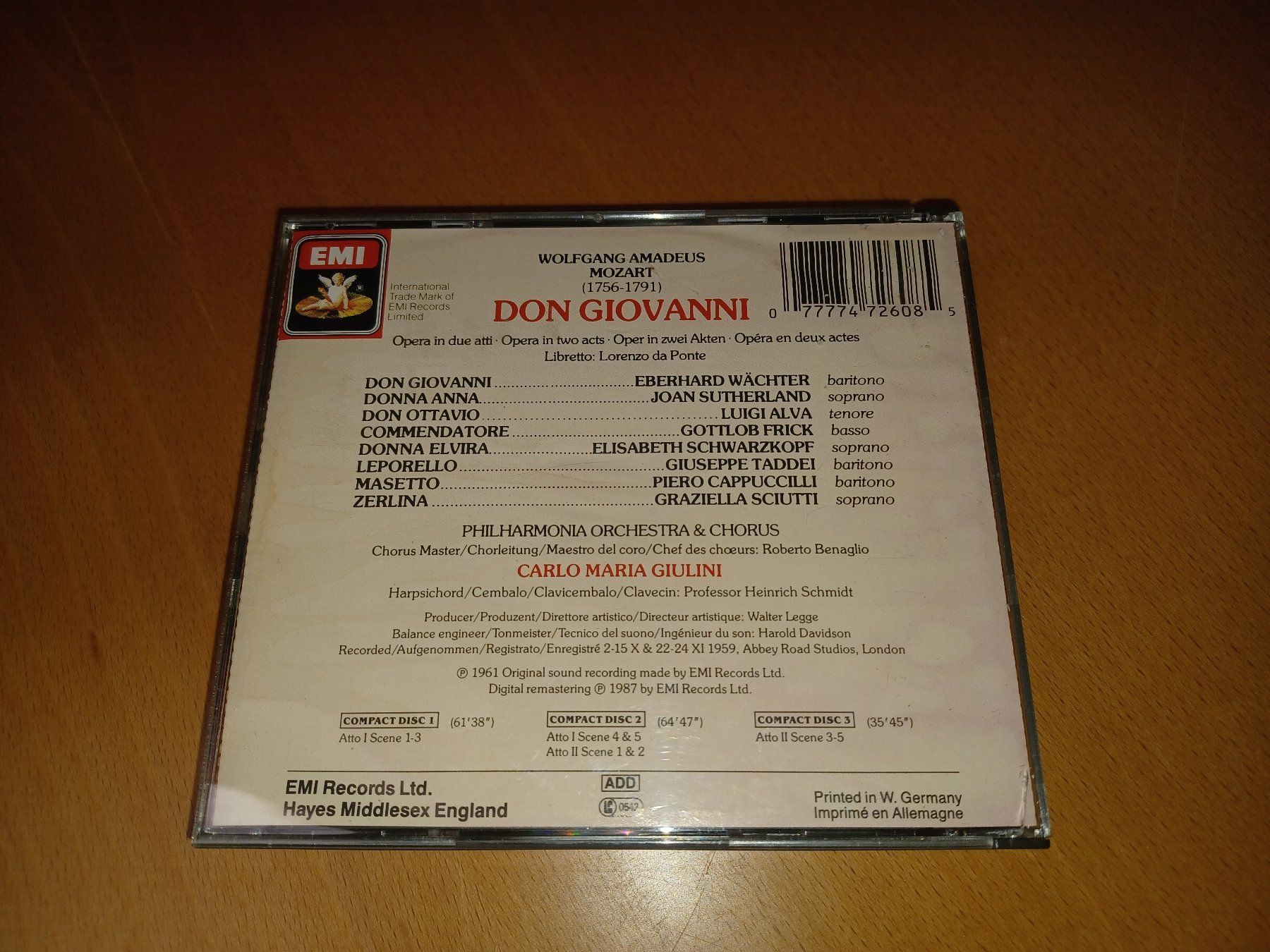 CD: CD W.A.Mozart 'Don Giovanni' – Nuovo e nell'imballaggio originale da Linthal venduto da Luther 2