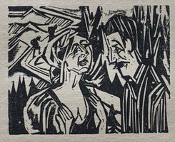 Ernst Ludwig Kirchner, Holzschnitt,1923, Expressionismus,TOP