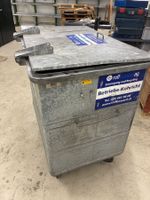 Abfallcontainer Metall verzinkt fahrbar gebrauchter Zustand