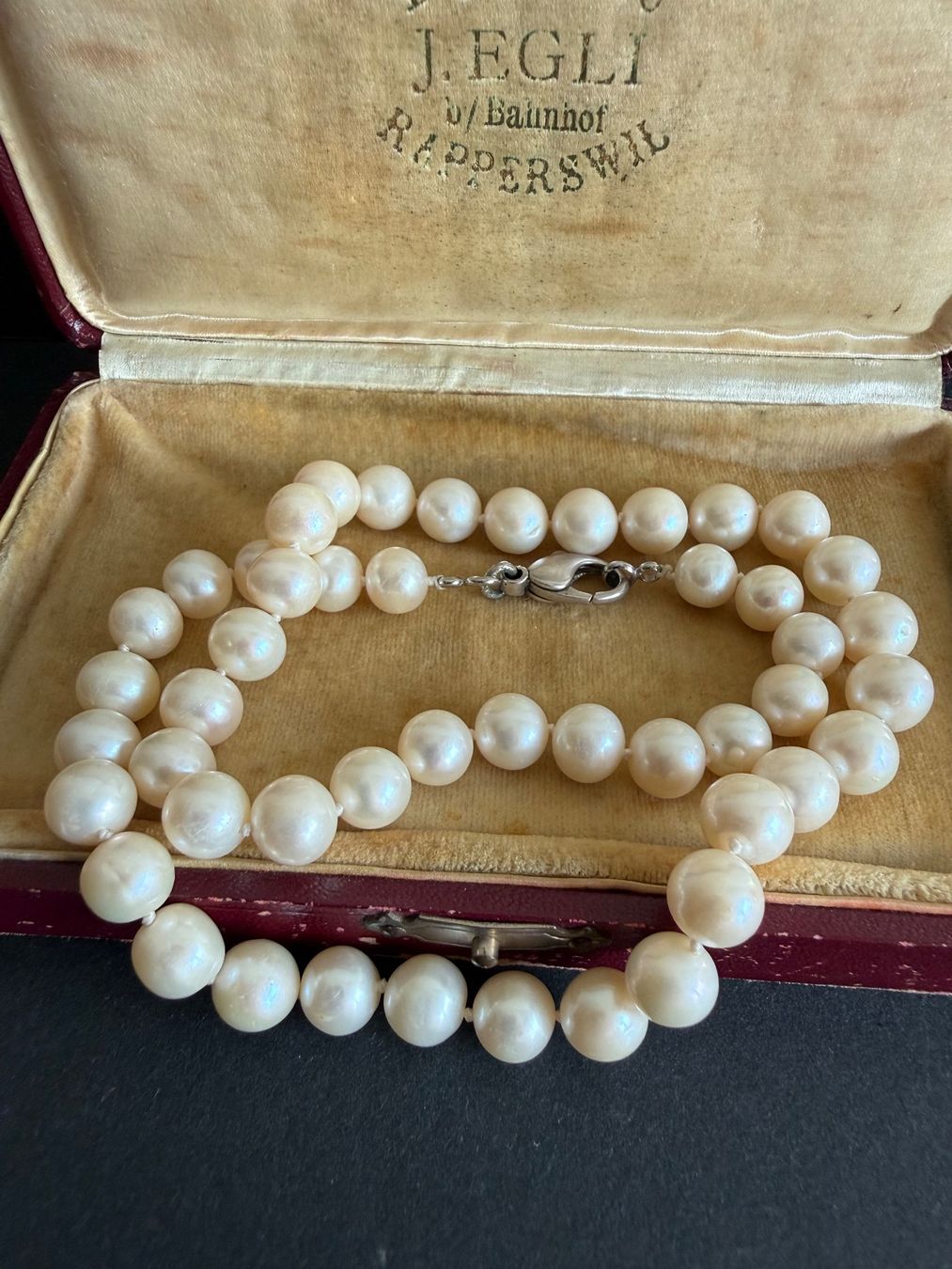 Catenine: Vintage echte Perlen Kette mit Silber Verschluss 925 – Usato da Spiegel b. Bern venduto da Rogger72 2