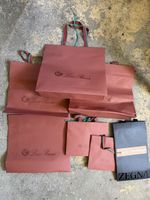 Loro Piana & Zegna Shopping Bags Set 7 pcs Red/Grey Ideal Gi