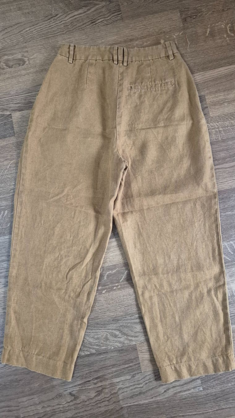 La Redoute Pantaloni: La Redoute mustard linen pants – Usato da Zürich venduto da monadiederich 4