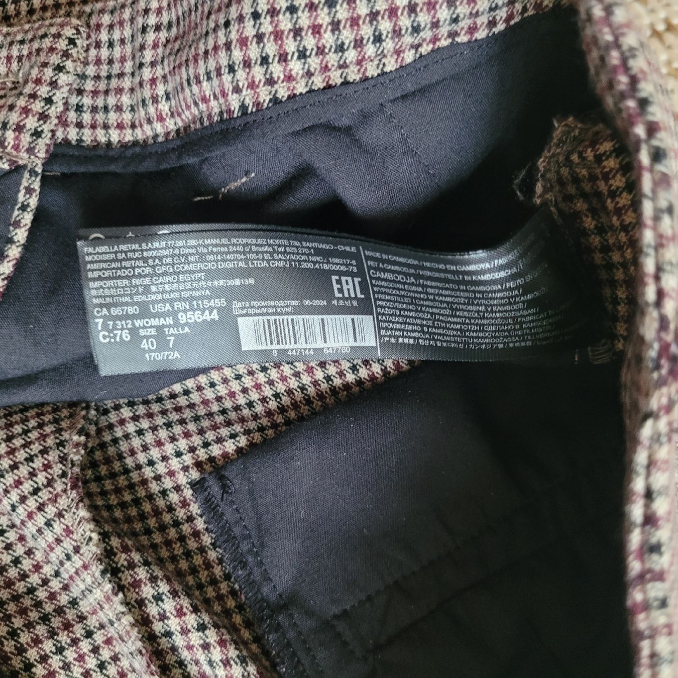 Mango Pantaloni: MANGO Pantalon à CARREAUX Taille 40 – Nuovo (secondo la descrizione) da Genève venduto da Tanaa_12 5