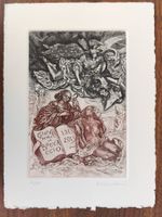 Exlibris Evgenia Christova - Original Radierung Erotik sign.