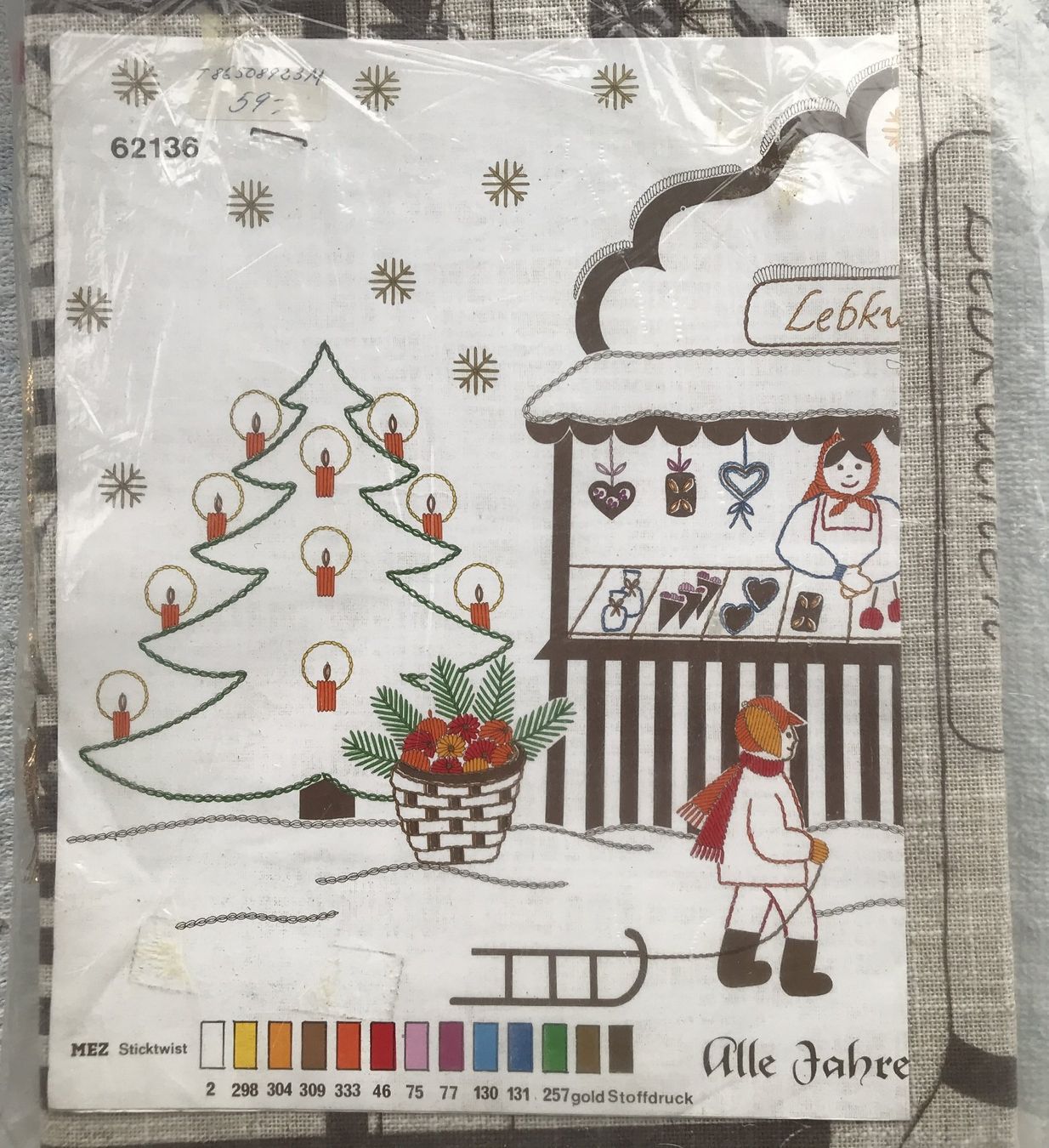 Cercles à broder: STICKEN ADVENTKALENDER 52X84CM – Neuf avec emballage d'origine à Ostermundigen par wini63 1