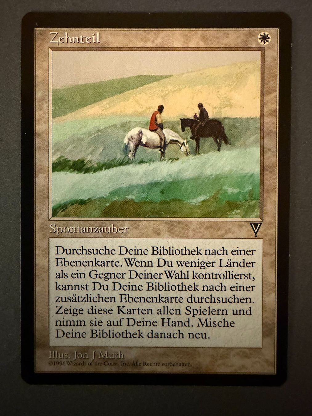 Magic The Gathering Carte collezionabili: Zehnteil // Tithe // Visionen // Visions // Magic – Usato da Binz venduto da Tempelritter