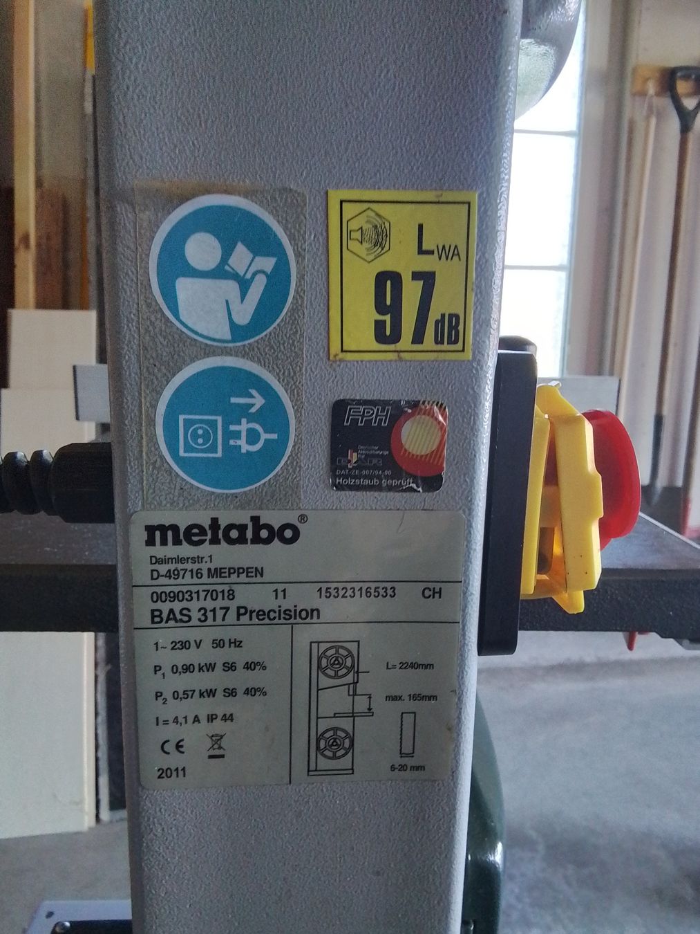 Metabo Sägen: Bandsäge Metabo Bas 317 Precision – Gebraucht aus Tuttwil von Habicht931 2