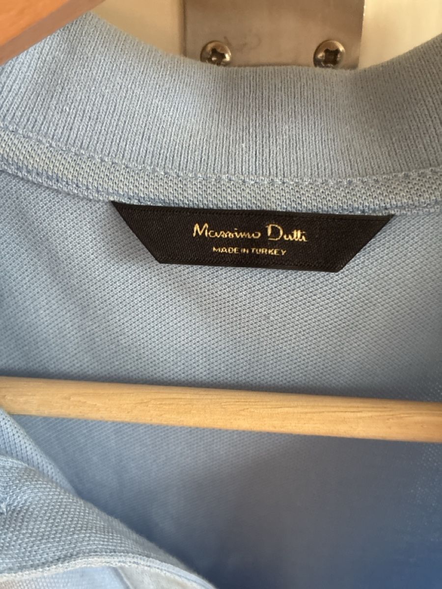 Massimo Dutti Magliette Polo: Massimo Dutti Herren Polohemd, Hellblau, Gr. S, Sommer – Usato da Schaffhausen venduto da gdenobile 1