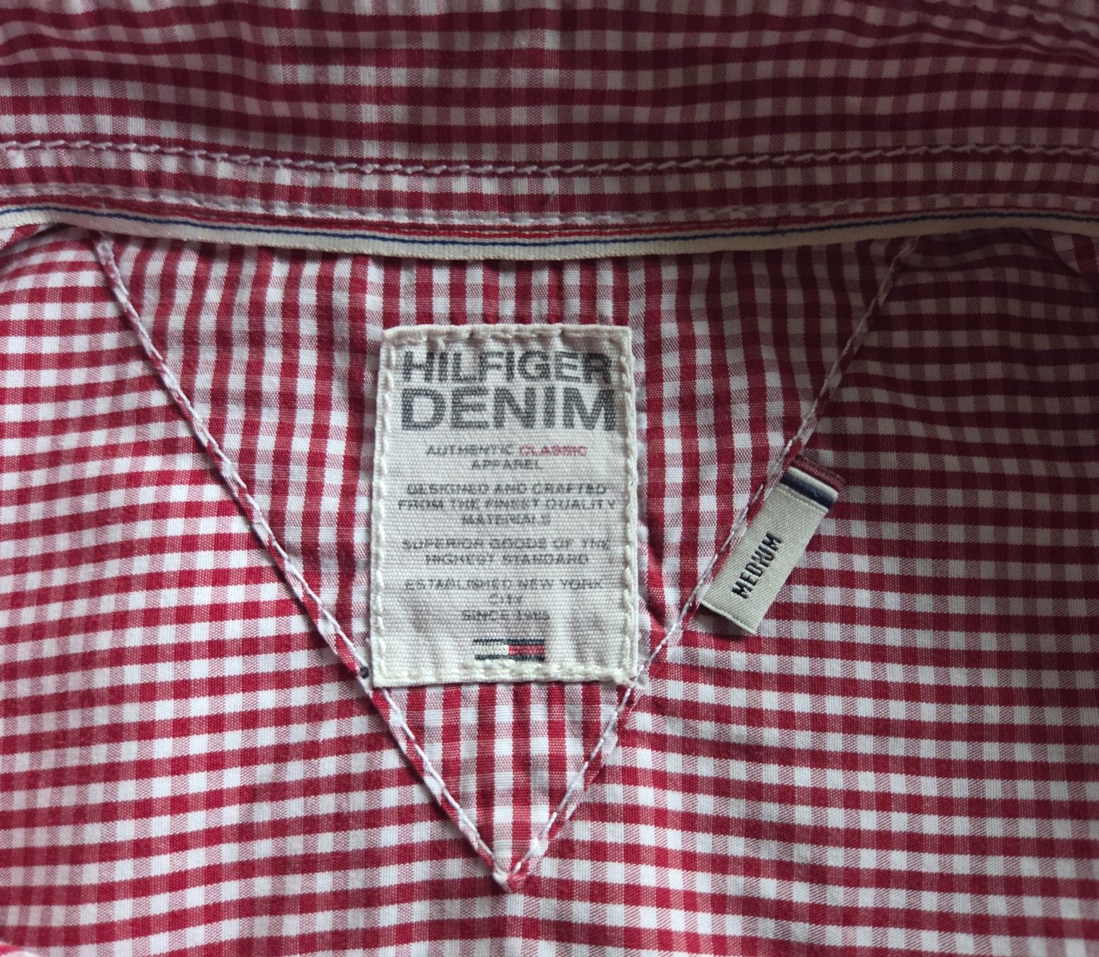 Tommy Hilfiger Camicie: Tommy Hilfiger Hemd, rot/weiss kariert – Usato da Zürich venduto da Stephs13 3