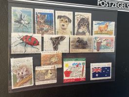 Tier Briefmarken Australien Sammlung 15 Stücke, 41c-45c
