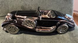 Deko Auto Casablanca schwarz silber Keramik 35 cm neu