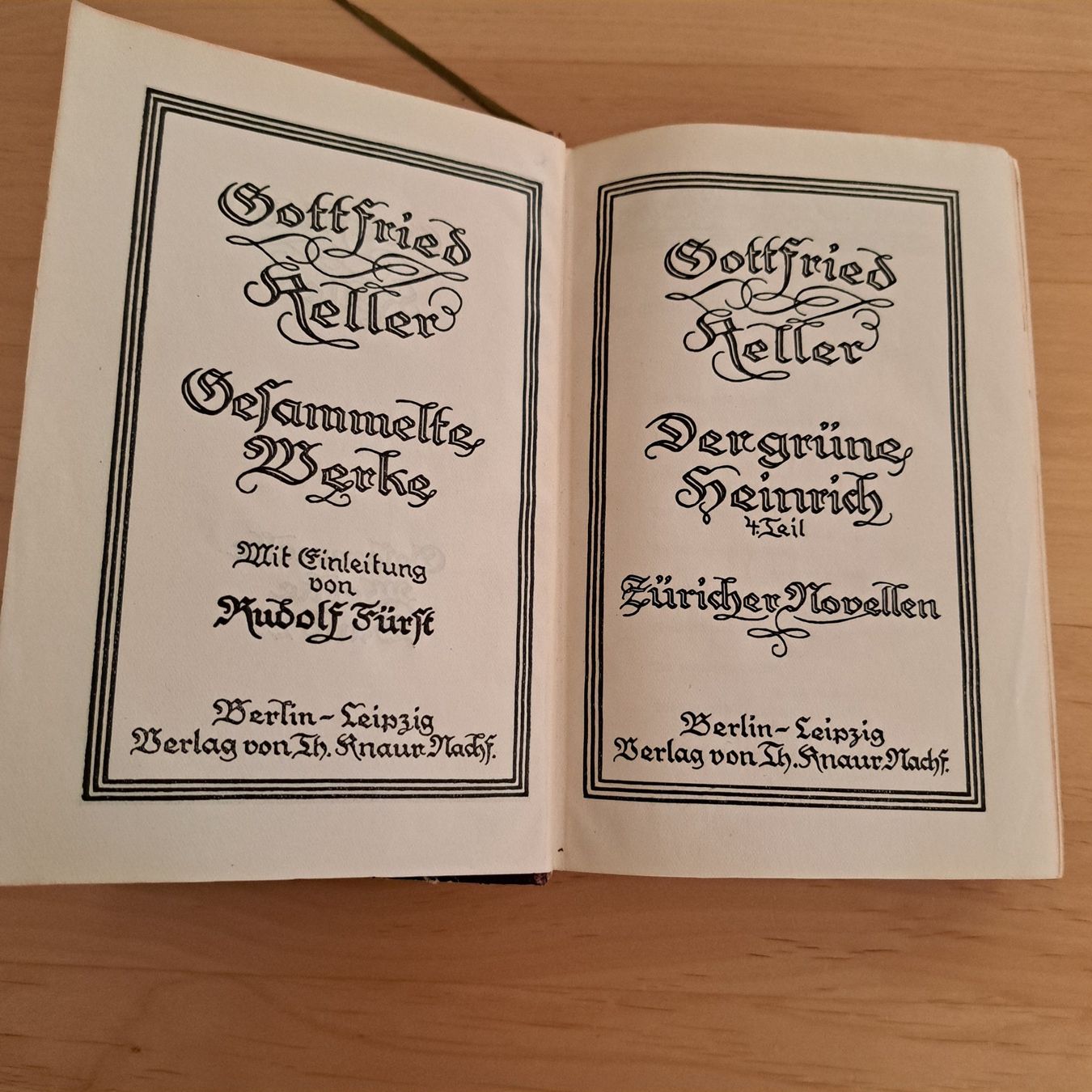 Libri: Gottfried Keller / Gesammelte Werke – Usato da Grüningen venduto da Tappio 1